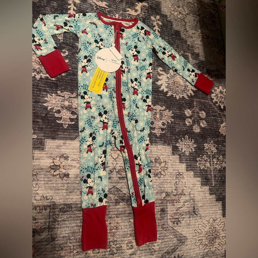 Little Sleepies Christmas print 12-18 month